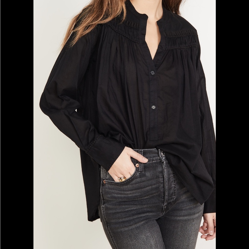 Nili Lotan Black Blouse